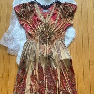 Unity World Wear Paisley Midi Dress